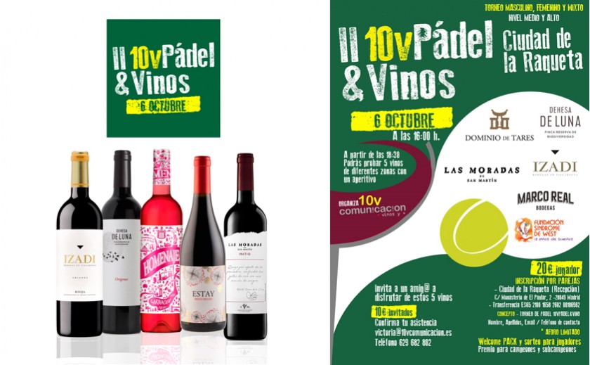 Nueva edición del Torneo 10V Pádel & Vinos