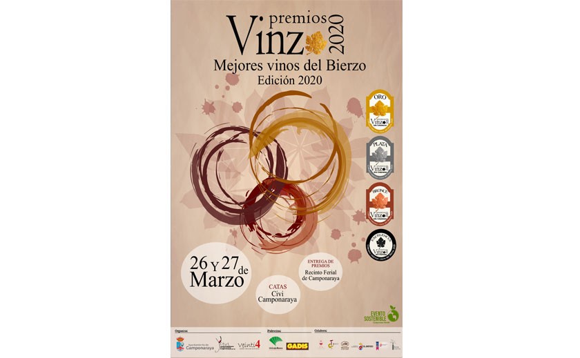 Camponaraya (León) celebra los primeros  Premios Vinzo 2020 del Bierzo