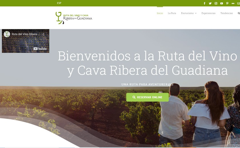 La Ruta del Vino y Cava Ribera del Guadiana presenta nueva web